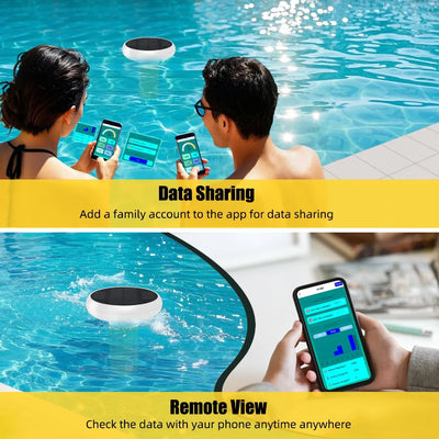 Testeur Solaire de Qualité d'Eau de Piscine 7 en 1