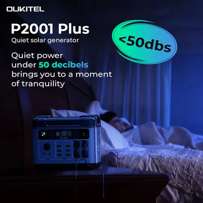 Station d'Énergie Solaire Portable 2400W 2048Wh