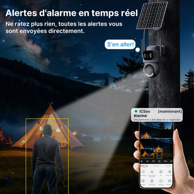 Caméra Solaire 4G Extérieure PTZ Sans Fil - vue 5