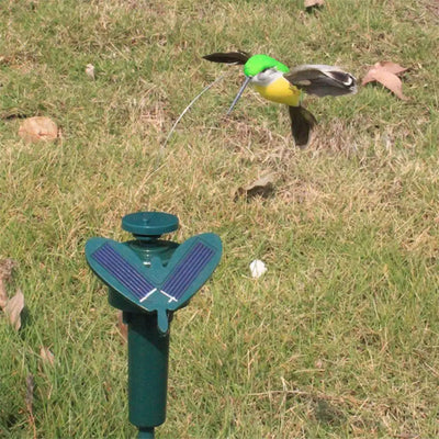 Colibri Solaire Volant Animé Décoration de Jardin