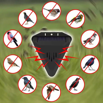 Effaroucheur Solaire Oiseaux 13 Modes Sonores Étanche
