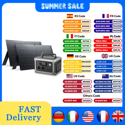 Générateur Solaire R600 avec Panneau Solaire Pliable