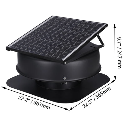 Ventilateur Solaire de Toit pour Grenier 40W