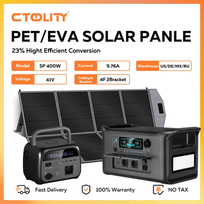 Station d'Énergie Solaire avec Panneau Solaire 400W