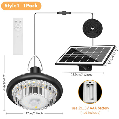 Suspension Solaire Cristal Extérieur avec Panneau Déporté