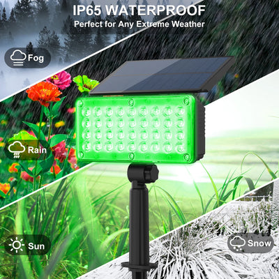 Projecteur Solaire Paysage LED Étanche Jardin Mur Rue
