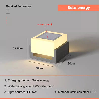 Lampe Solaire de Poteau Murale Extérieure - vue 15