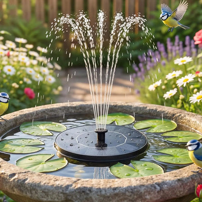 Fontaine Solaire Flottante 13 à 18 cm pour Cascade de Bassin