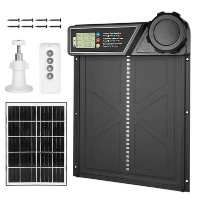 Ouvre-Porte Automatique de Poulailler Solaire pour Ferme et Basse-Cour
