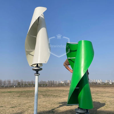 Éolienne Verticale 10 kW avec MPPT et Onduleur Hors Réseau