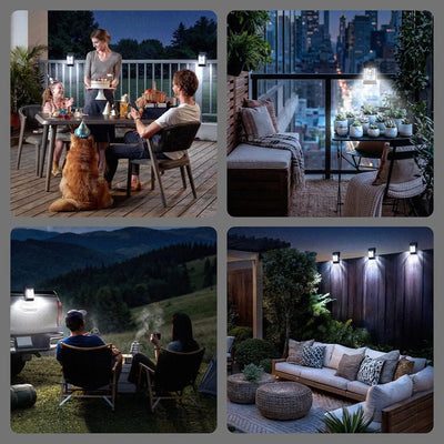 Applique Murale Solaire Extérieur Clipsable LED ou COB Blanc Chaud Jardin