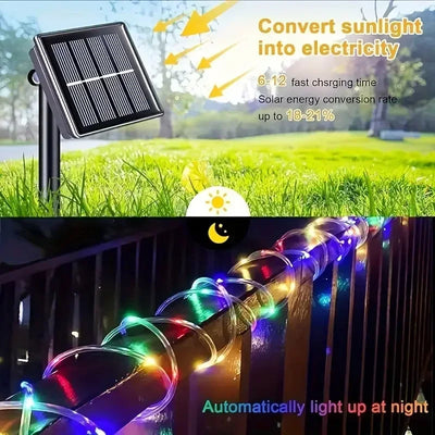 Guirlande Solaire Extérieure LED Corde Lumineuse