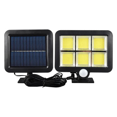 Applique Murale Solaire 160 LED Extérieure Étanche Sécurité Jardin