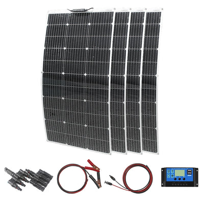 Panneau Solaire Flexible 200W 400W Kit 12V