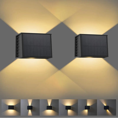 Applique Murale Solaire LED Blanc Chaud Jardin IP65