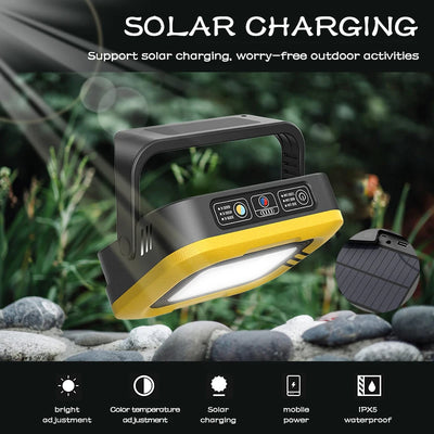 Lampe Solaire de Camping Portable Rechargeable