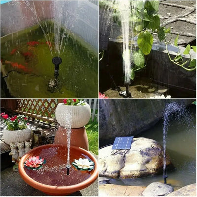 Mini Pompe Solaire de Fontaine 1,4W avec Panneau