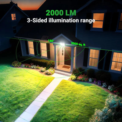 Projecteur Solaire 1300LM Détecteur Extérieur - vue 3