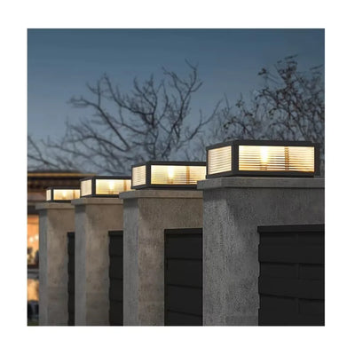 Lampe Solaire de Poteau Extérieure E27 Étanche - vue 3
