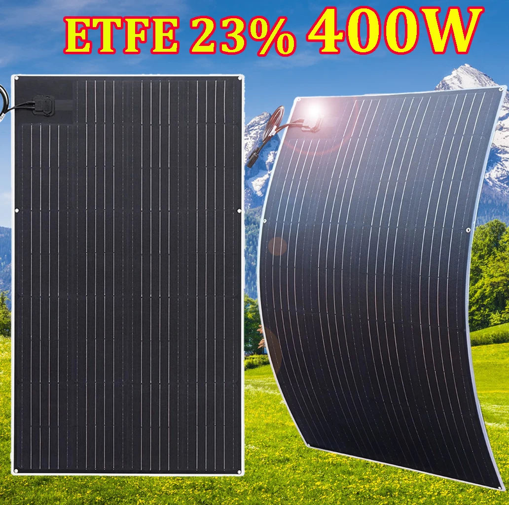 Panneau Solaire Flexible 12V ETFE et PET 95W à 400W