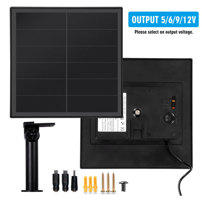 Panneau Solaire 8 W Étanche à Sortie 5V 6V 9V ou 12V