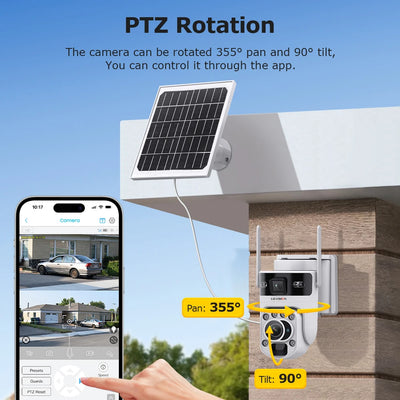 Caméra Solaire 4G Zoom Optique 60X Extérieure