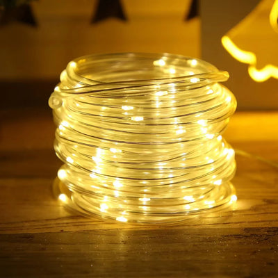 Guirlande Solaire Extérieur Noël 22 m 200 LED Étanche