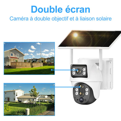 Caméra Solaire 4G Double Objectif Zoom 10X