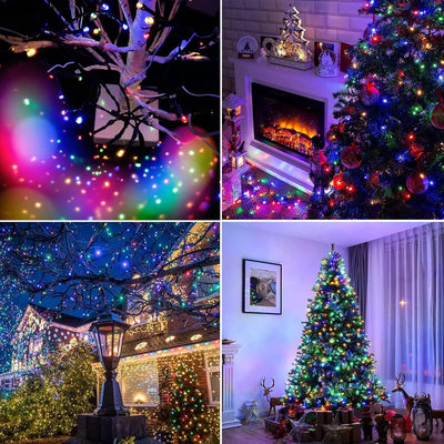 Guirlande Solaire LED Étoilée Étanche pour Fête et Noël