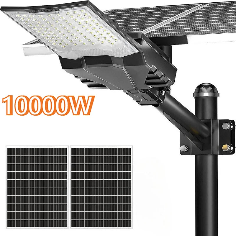 Lampadaire solaire de rue LED 6500K étanche