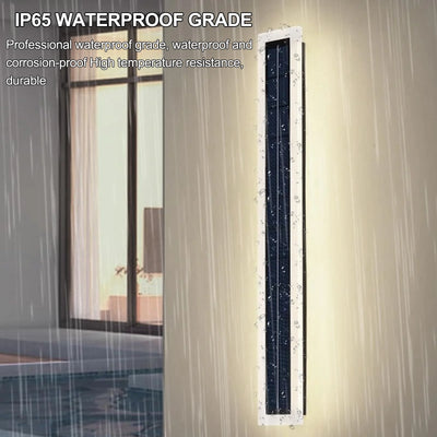 Applique Solaire Murale LED 60cm Acrylique Porche Patio