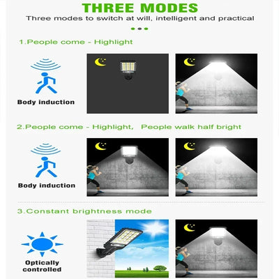 Lot de Lampes Solaires Extérieures 200 COB Détecteur de Mouvement