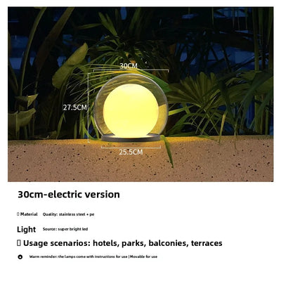 Applique Solaire Murale Lune Lumineuse de Jardin