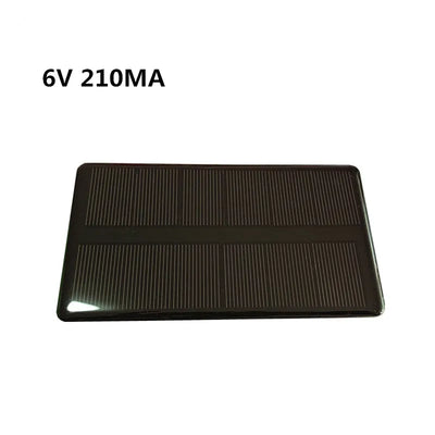 Mini Panneau Solaire Monocristallin 6V 1,25W avec Module de Charge