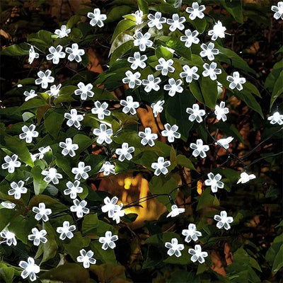 Guirlande Solaire Extérieur Fleurs de Cerisier Sakura Étanche