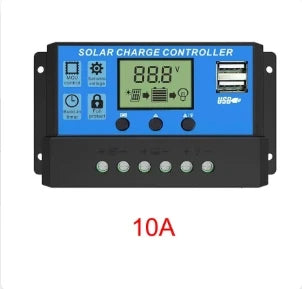 Régulateur Solaire 10 à 100A Écran LCD Double USB