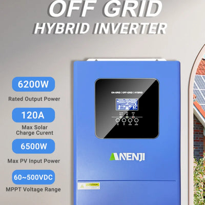 Onduleur Solaire Hybride 6,2 kW MPPT 48V
