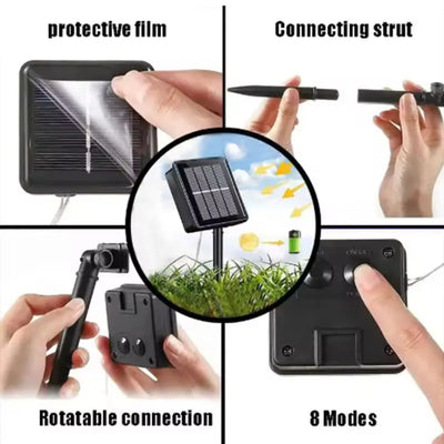 Guirlande Solaire Extérieure Tube Lumineux Étanche
