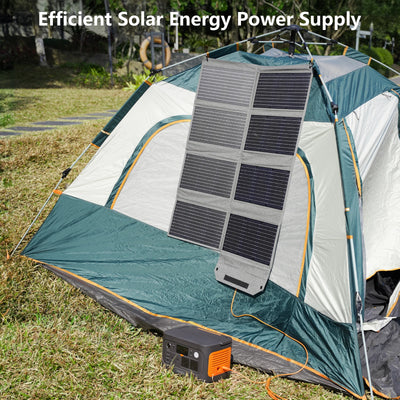 Panneau Solaire Pliable MHPOWOS 80W Portable 4 Ports USB-C