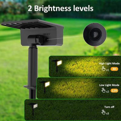 Projecteur Solaire Arbre LED 3000K IP65 Paysage Jardin