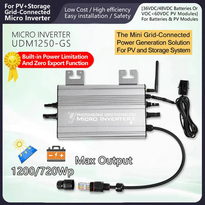 Micro-Onduleur Solaire Hybride 1200W WiFi