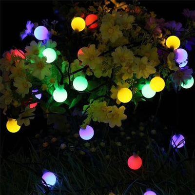 Guirlande Solaire Extérieur Motif Floral LED Étanche Jardin