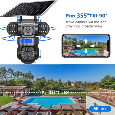 Caméra Solaire Surveillance Extérieure 4G Wifi - vue 3