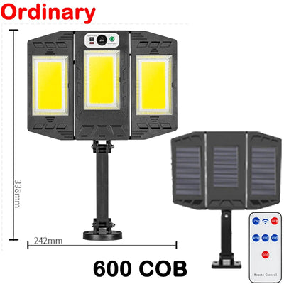 Lampe Solaire de Rue Murale LED Détecteur Mouvement 3 Modes
