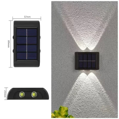 Applique Solaire Murale Extérieure Haut Bas Étanche