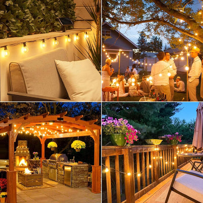 Guirlande Solaire Extérieur Guinguette Ampoules G40 LED