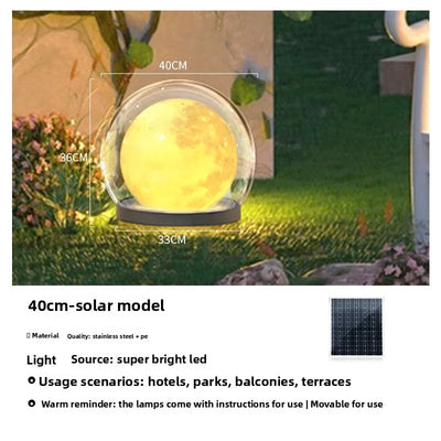 Applique Solaire Murale Lune Lumineuse de Jardin