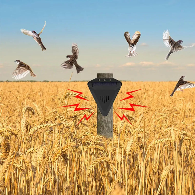Effaroucheur Solaire Oiseaux Sonore Étanche 13 Sons