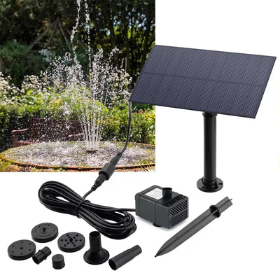 Kit Fontaine Solaire 5 W avec Capteur Orientable pour Bassin