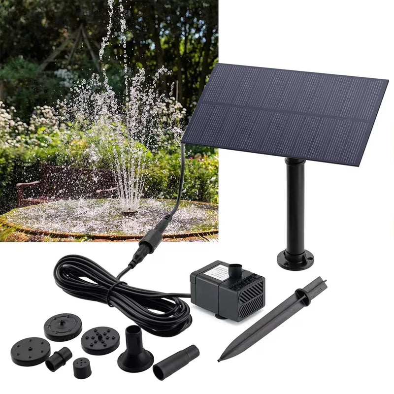 Kit Fontaine Solaire 5 W avec Capteur Orientable pour Bassin